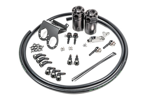 Radium Engineering Dual Catch Can Kit 17-19 Corvette LT1 w/ Dry Sump Fluid Lock