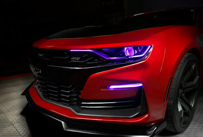Oracle 19-21 Chevy Camaro SS/RS RGBW+A Headlight DRL Upgrade Kit - ColorSHIFT 2