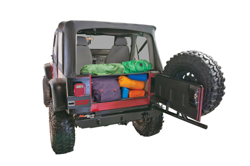 Tuffy Yj Tailgate Security Enclosure- 01Blk 8795 Yj Wg