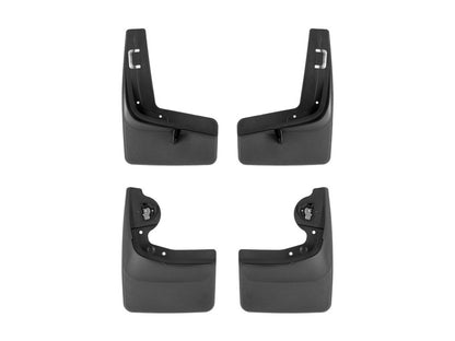 WeatherTech 22-23 Ford F-150 Lightning No Drill Front & Rear MudFlaps - Black