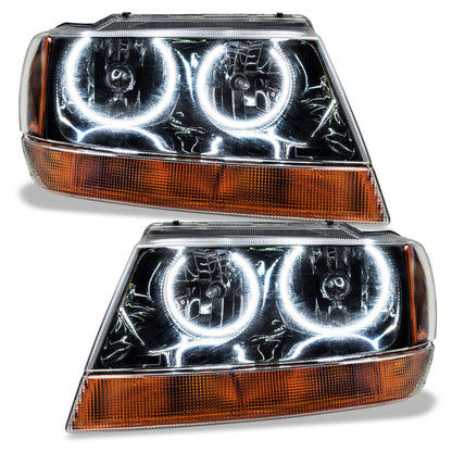 Oracle 99-04 Jeep Grand Cherokee SMD HL - Black - ColorSHIFT w/ 2.0 Controller