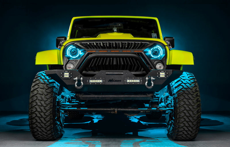 ORACLE Lighting 0718 Jeep Wrangler JK Oculus 7in ColorSHIFT Bi-LED Projector Headlights