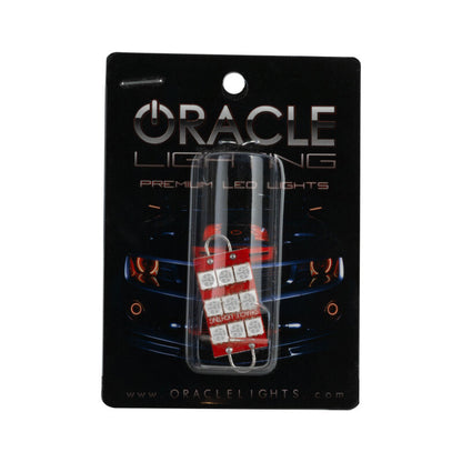 Oracle 44MM 6 LED 3 Chip - Loop Festoon Bulbs (Pair) - Red