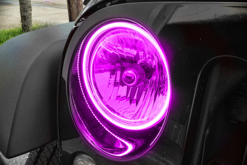 Oracle Jeep Wrangler JK 07-17 LED Waterproof Halo Kit - ColorSHIFT w/ BC1 Controller