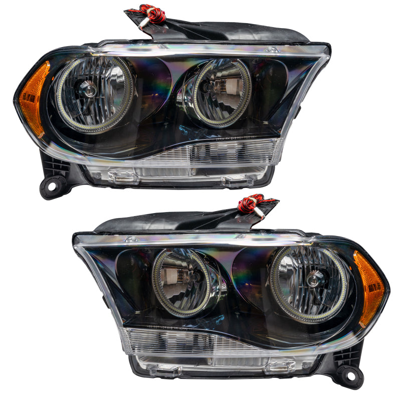 Oracle 11-13 Dodge Durango SMD HL Halogen - Black - ColorSHIFT w/ Simple Controller
