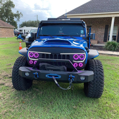 Oracle Vector Jeep Wrangler JK Grille Halo Kit - ColorSHIFT w/ Simple Controller