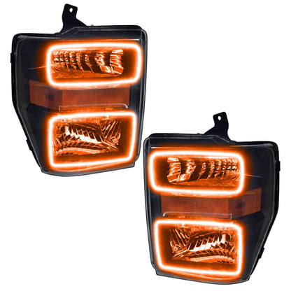 Oracle 08-10 Ford F250/350 LED HL - Black - ColorSHIFT w/ 2.0 Controller