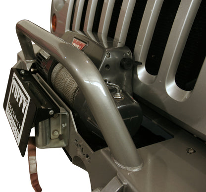 Tuffy Flip-up License Plate Holder For Winch Roller Fairlead 01Black