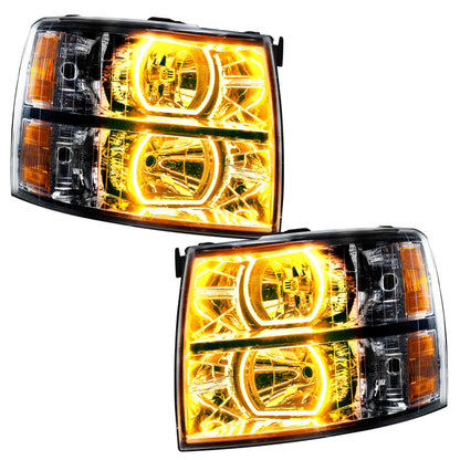 Oracle 07-13 Chevrolet Silverado SMD HL - Black - Square Style - ColorSHIFT