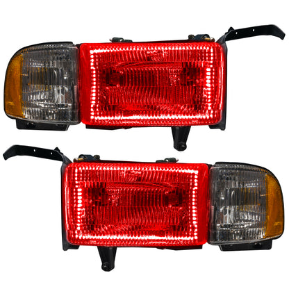 Oracle 94-02 Dodge Ram Pre-Assembled Halo Headlights - ColorSHIFT