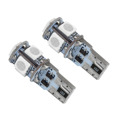 Oracle T10 5 LED 3 Chip SMD Bulbs (Pair) - Blue
