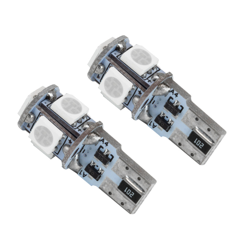Oracle T10 5 LED 3 Chip SMD Bulbs (Pair) - Amber