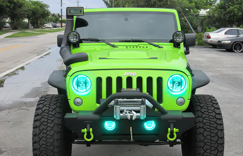 Oracle Jeep Wrangler 07-17 Halo Kit - ColorSHIFT w/ 2.0 Controller