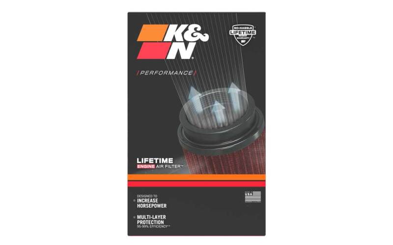 K&N Filter Universal Rubber Filter - Round Straight - Angled Flange for 81-82 Honda ATC250R 250
