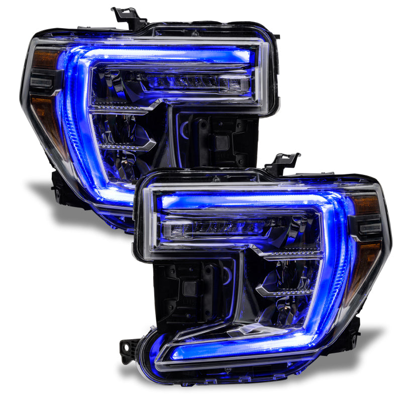 Oracle 19-21 GMC Sierra 1500 RGB+W Headlight DRL Kit - ColorSHIFT w/ BC1 Controller