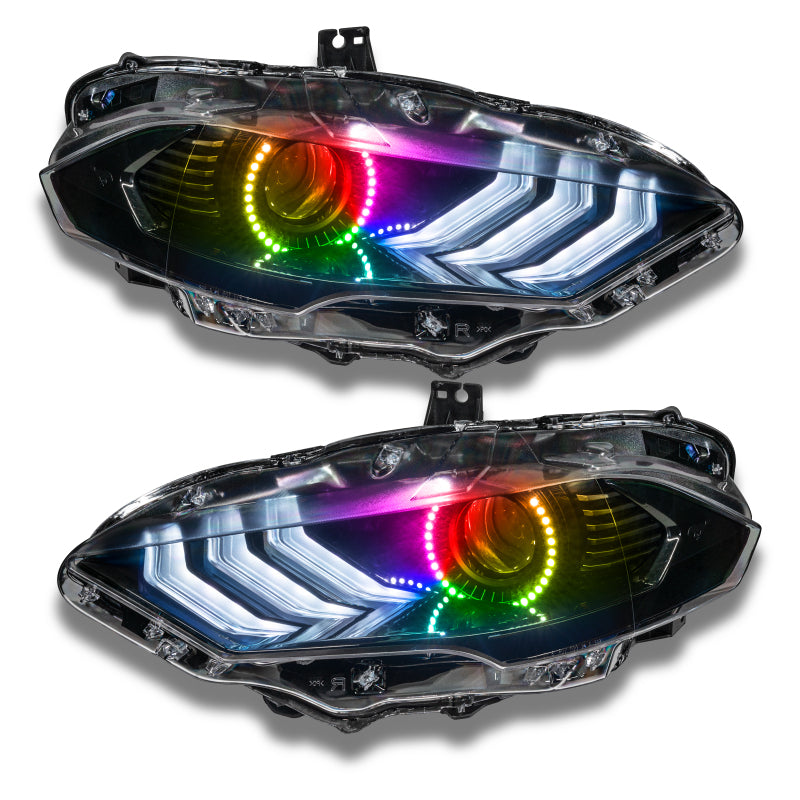 Oracle 18-21 Ford Mustang LED Headlight Halo Kit - ColorSHIFT w/ BC1 Controller