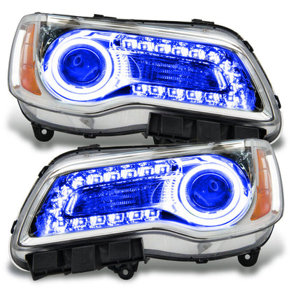 Oracle 11-14 Chrysler 300C SMD HL - Chrome - NON HID - ColorSHIFT