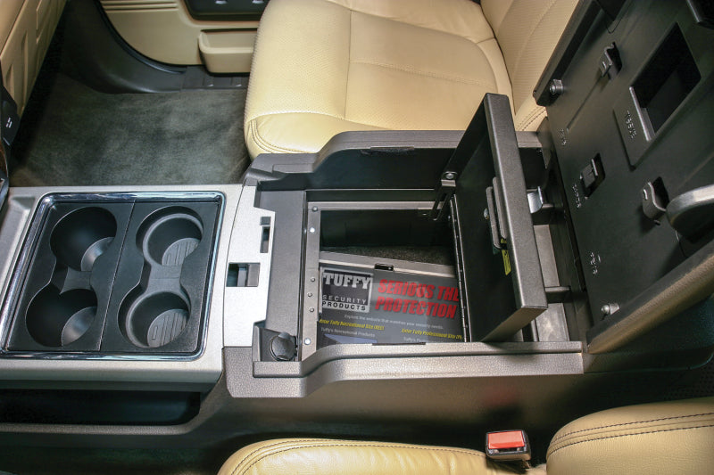 Tuffy Console Safe W/ Keyed Lock For Ford F250 & F350 Superduty