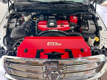Wehrli 13-18 Cummins Fabricated Aluminum Radiator Cover - Gloss Black