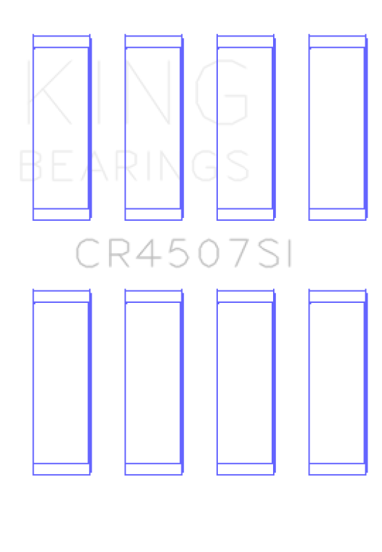 King Mazda MZR 2.3L 16v / Ford Duratec 2.3L 16v (Size +.75) Connecting Rod Bearing Set (Set of 4)