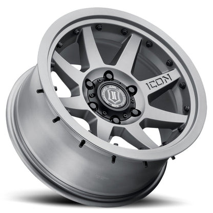 ICON Rebound Pro 17x8.5 / 5x5.5 / 0mm / 4.75in BS Titanium Wheel
