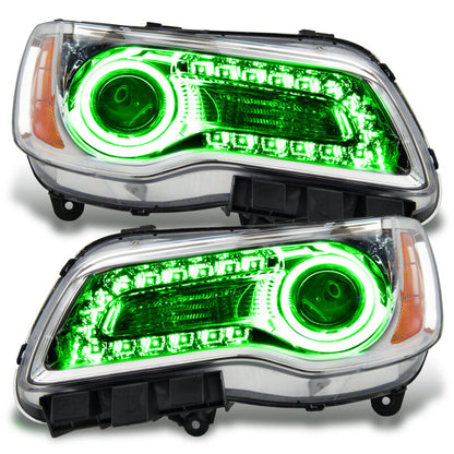 Oracle 11-14 Chrysler 300C SMD HL - Chrome - NON HID - DRL w/ Simple Controller