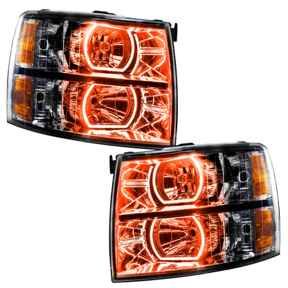 Oracle 07-13 Chevrolet Silverado SMD HL - Black - Square Style - ColorSHIFT