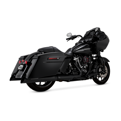 Vance & Hines 17-26 HD Touring Backslash 450 Slip-on Exhaust - Wrinkle Black