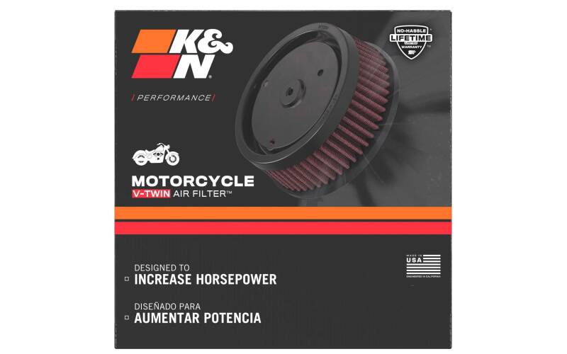 K&N Universal Chrome Filter 2.438in Flange ID x 5.125in OD x 2in H