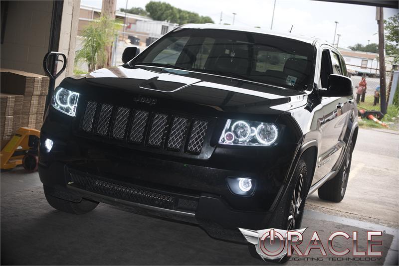 Oracle Jeep Grand Cherokee 11-13 Triple Halo Kit - ColorSHIFT w/ 2.0 Controller