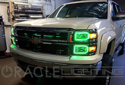 Oracle Chevrolet Silverado 14-15 Halo Kit Non-Projector Style - ColorSHIFT