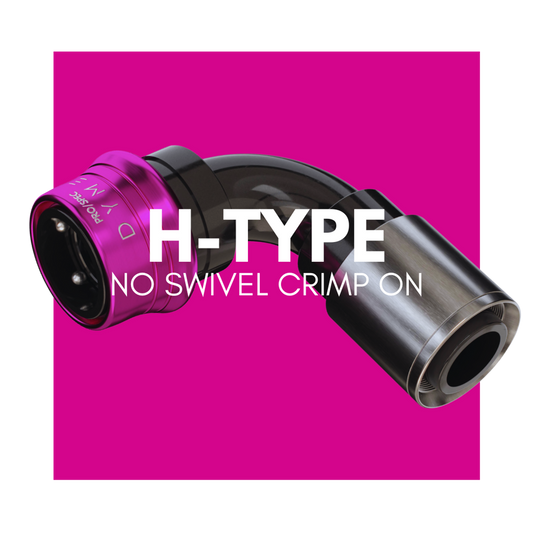 DYME PRO/SPEC H-Type Quick Connector (No Swivel, Crimped)