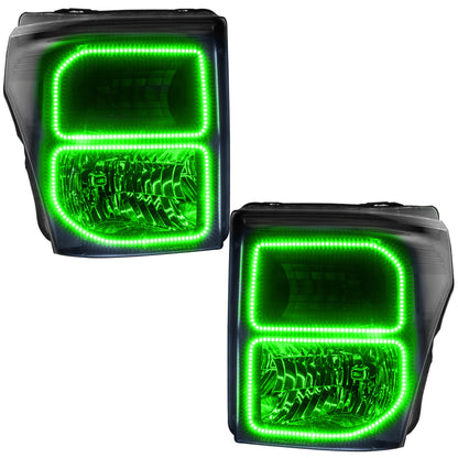 Oracle 11-16 Ford F250/350 LED HL - Black - ColorSHIFT w/o Controller