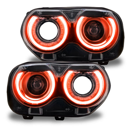 Oracle 15-21 Dodge Challenger RGB+W Headlight DRL Kit - ColorSHIFT w/ Simple Controller