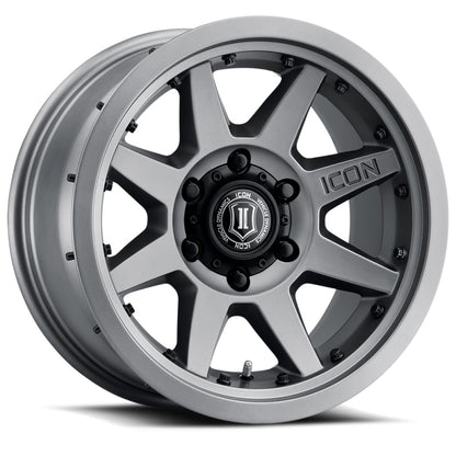 ICON Rebound Pro 17x8.5 / 5x5.5 / 0mm / 4.75in BS Titanium Wheel