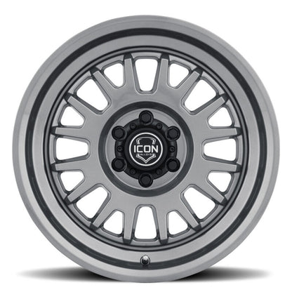 ICON Anza 17x8.5 / 5x150 / 25mm / 5.75in BS Gun Metal Wheel