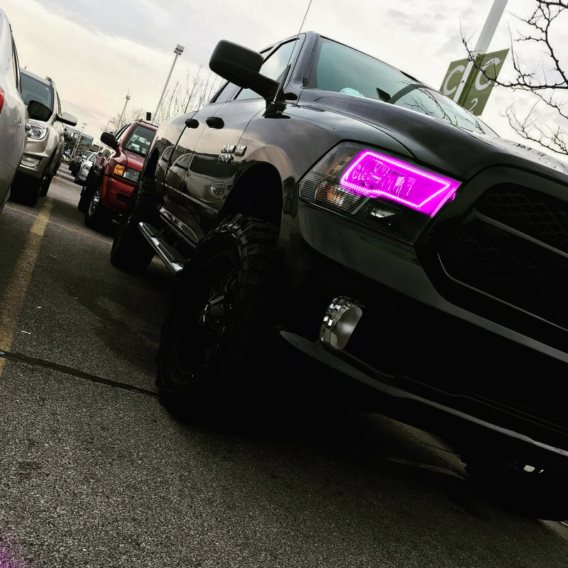 Oracle Dodge Ram Sport 09-18 LED Headlight Halo Kit - ColorSHIFT w/o Controller