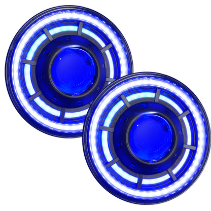 ORACLE Lighting 0718 Jeep Wrangler JK Oculus 7in ColorSHIFT Bi-LED Projector Headlights
