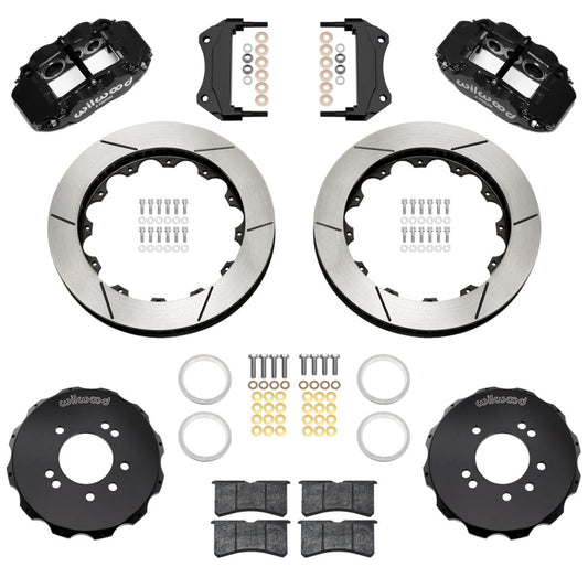 Wilwood 89-98 Nissan 240SX/89-94 Skyline/90-96 300ZX Superlite 6R Fr BBK w/ 12.88in SLT Rotors - Blk