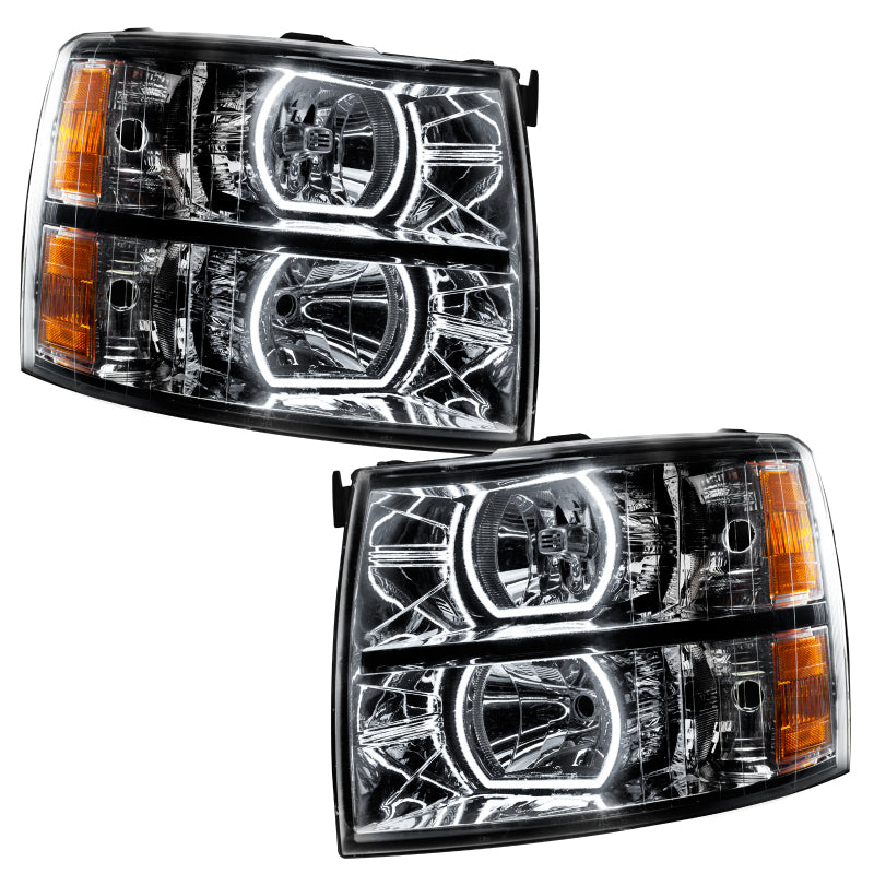 Oracle 07-13 Chevrolet Silverado SMD HL - Black - Square Style - ColorSHIFT