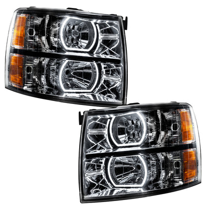 Oracle 07-13 Chevrolet Silverado SMD HL - Black - Square Style - ColorSHIFT