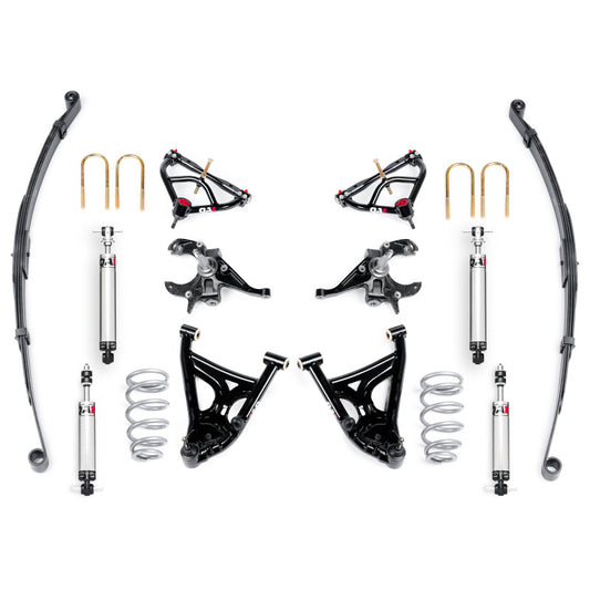 QA1 82-03 Chevy S10 2WD Drag Kit (2-4in/3in Drop) - Level 2
