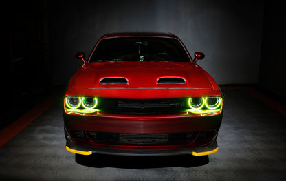 Oracle Dodge Challenger 15-21 LED Waterproof Halo Kit - ColorSHIFT w/o Controller