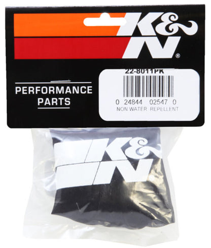 K&N PreCharger Air Filter Wrap Black Universal 4in. Height 4in. Inside Diameter