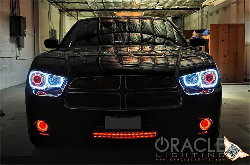 Oracle Dodge Charger 11-12 LED Fog Halo Kit - White
