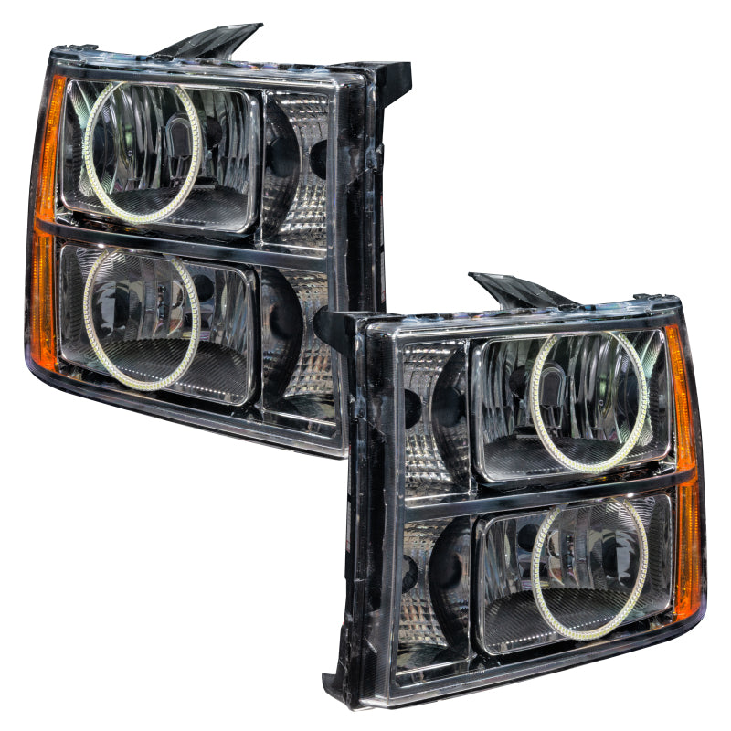 Oracle Lighting 07-13 GMC Sierra Pre-Assembled LED Halo Headlights -UV/Purple
