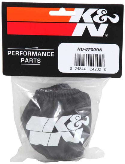 K&N Drycharger Wrap Black 159mm Base 178mm Top 92mm H