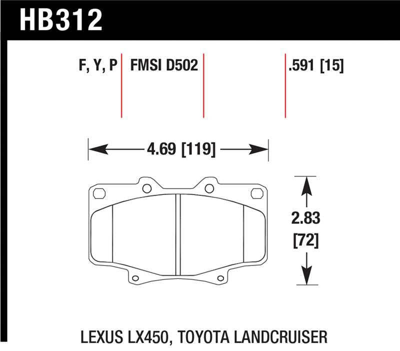Hawk Super Duty Street Brake Pads