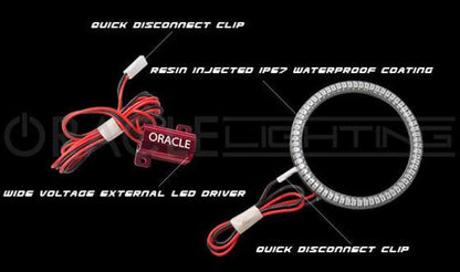 Oracle Jeep Wrangler JK 07-18 LED Waterproof Fog Light Kit - ColorSHIFT