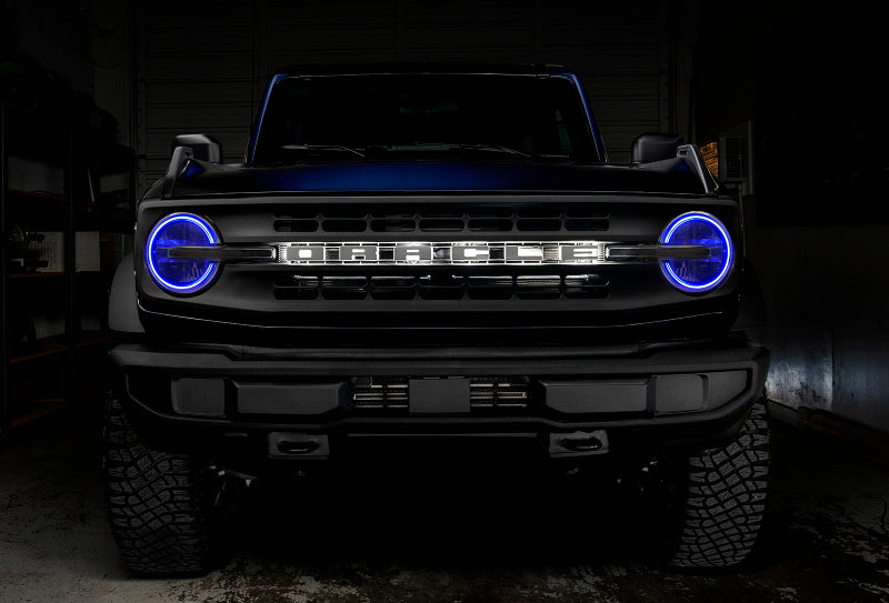 Oracle 2021 Ford Bronco DRL Upgrade w/ Halo Kit - ColorSHIFT w/ Simple Controller